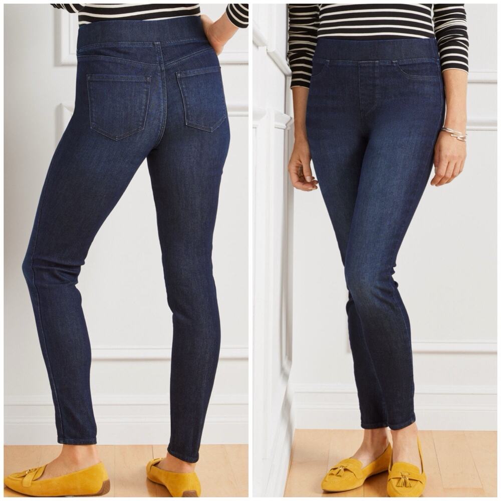 Talbots Pull on Jegging Womens 4P Skinny Ankle Jeans Sculpt Stretch NWT